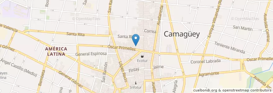 Mapa de ubicacion de Ciber-Café en 古巴, Camagüey, Camagüey, Ciudad De Camagüey.