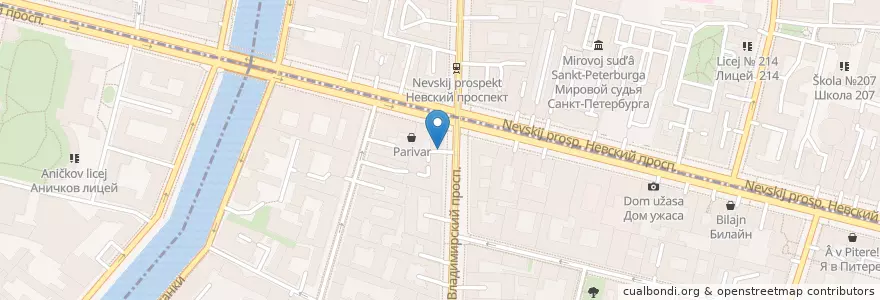 Mapa de ubicacion de Maximum en 俄罗斯/俄羅斯, Северо-Западный Федеральный Округ, 列宁格勒州, Санкт-Петербург, Центральный Район.