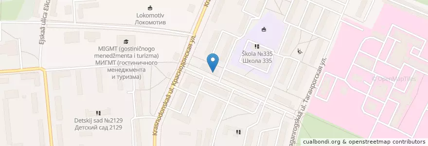 Mapa de ubicacion de Сыто Пьяно en Rusland, Centraal Federaal District, Moskou, Юго-Восточный Административный Округ, Район Люблино.