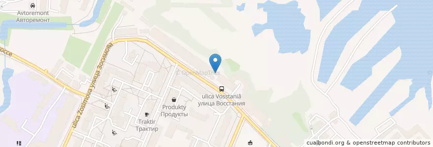Mapa de ubicacion de Клуб КАЗЕМАТ en 俄罗斯/俄羅斯, Северо-Западный Федеральный Округ, 列宁格勒州, Санкт-Петербург.
