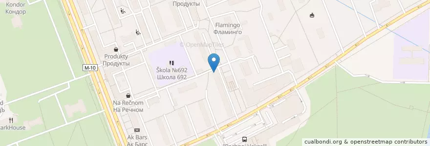 Mapa de ubicacion de НС Банк en 러시아, Центральный Федеральный Округ, Москва, Северный Административный Округ, Район Левобережный.