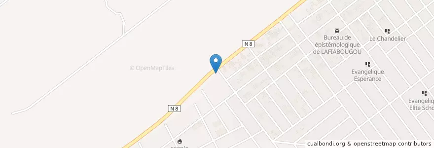 Mapa de ubicacion de Maquis Resto La Présidence en Burquina Faso, Hauts-Bassins, Houet.