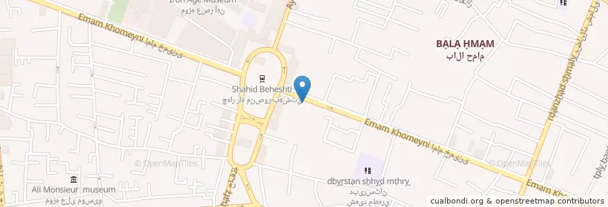Mapa de ubicacion de بانک آینده en إیران, أذربيجان الشرقية, شهرستان تبریز, بخش مرکزی شهرستان تبریز, تبریز.