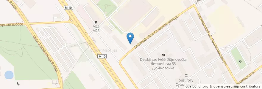 Mapa de ubicacion de Детский театр-студия "Шаги" en Rusia, Distrito Federal Central, Óblast De Moscú, Городской Округ Химки.