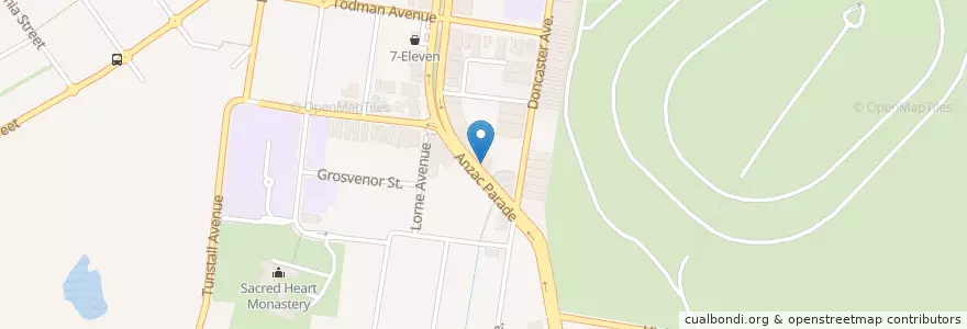 Mapa de ubicacion de Sushi Tengoku en Australië, Nieuw-Zuid-Wales, Sydney, Randwick City Council.