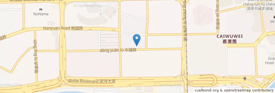 Mapa de ubicacion de 八合里 en China, Guangdong, Shenzhen, 福田区.