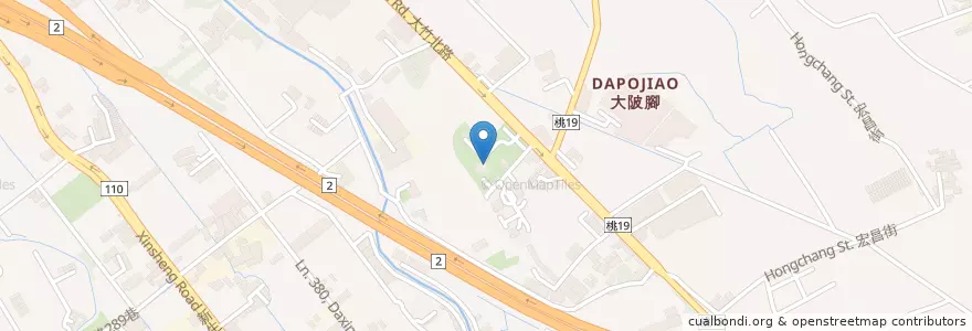 Mapa de ubicacion de 饗悅花園餐廳 en 臺灣, 桃園市, 蘆竹區.