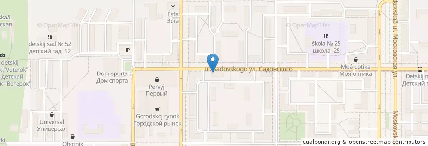 Mapa de ubicacion de Кофейня Сова en روسيا, Центральный Федеральный Округ, Тульская Область, Городской Округ Новомосковск.