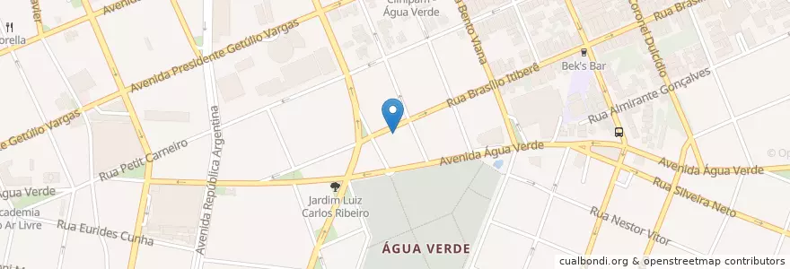 Mapa de ubicacion de Hopland en 巴西, 南部, 巴拉那, Região Geográfica Intermediária De Curitiba, Região Metropolitana De Curitiba, Microrregião De Curitiba, 库里蒂巴.