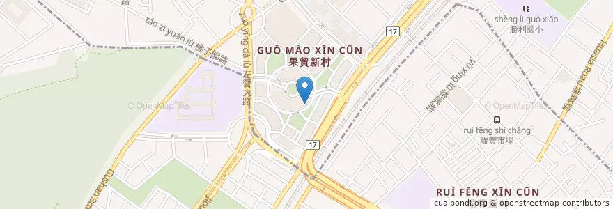 Mapa de ubicacion de 美紅豆漿 en 타이완, 가오슝시.