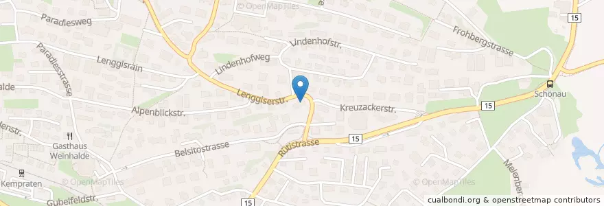 Mapa de ubicacion de Kindergarten Thäli I/II en 瑞士, Sankt Gallen, Wahlkreis See-Gaster, Rapperswil-Jona.