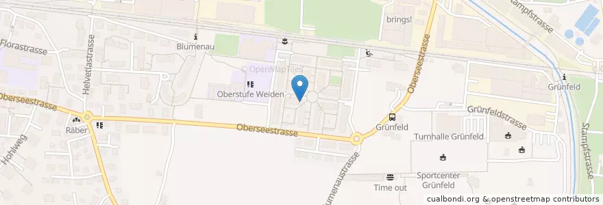 Mapa de ubicacion de Kindergarten Weiden en Schweiz/Suisse/Svizzera/Svizra, Sankt Gallen, Wahlkreis See-Gaster, Rapperswil-Jona.