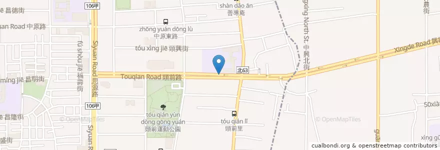Mapa de ubicacion de 頭前國小 en تایوان, 新北市.
