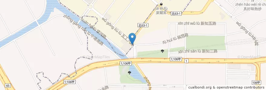 Mapa de ubicacion de 新北市勞工活動中心 en 타이완, 신베이 시.