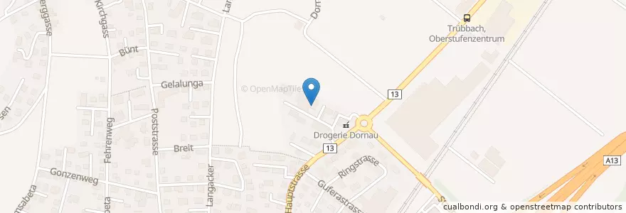 Mapa de ubicacion de Dr. med. dent. Daniel Kaelin en Svizzera, San Gallo, Wahlkreis Werdenberg, Wartau.