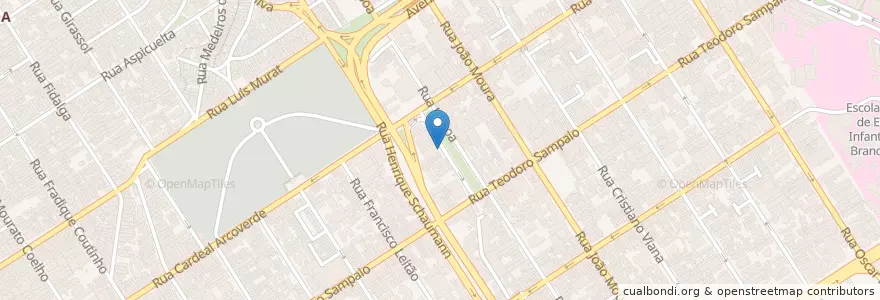 Mapa de ubicacion de Almeida Prado Farmacia e laboratorio en البَرَازِيل, المنطقة الجنوبية الشرقية, ساو باولو, Região Geográfica Intermediária De São Paulo, Região Metropolitana De São Paulo, Região Imediata De São Paulo, ساو باولو.
