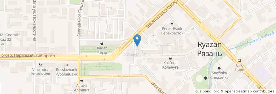 Mapa de ubicacion de Та Еда en Rusia, Центральный Федеральный Округ, Рязанская Область, Городской Округ Рязань.