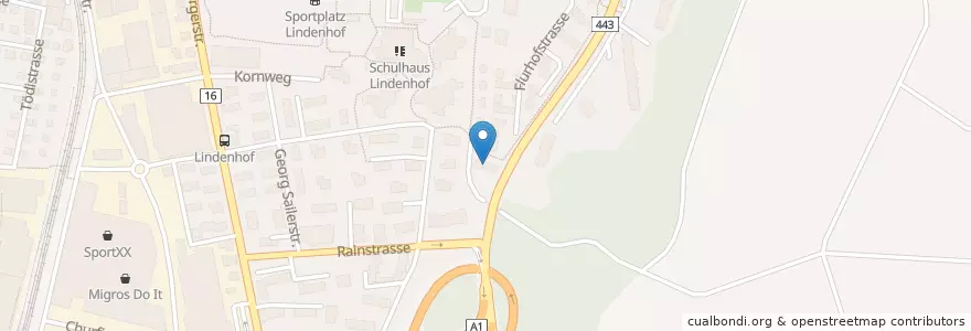 Mapa de ubicacion de Kindergarten Flurhof en Suíça, Sankt Gallen, Wahlkreis Wil, Wil (Sg).
