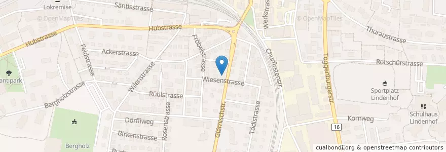 Mapa de ubicacion de tipiti Oberstufenschule Wil en Switzerland, Sankt Gallen, Wahlkreis Wil, Wil (Sg).