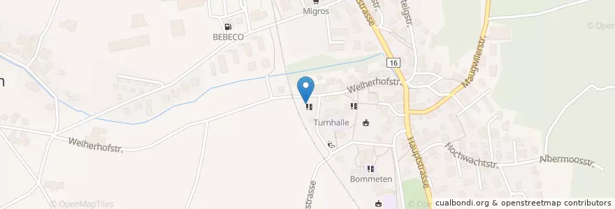 Mapa de ubicacion de Kindergarten Weierhof en Suíça, Sankt Gallen, Wahlkreis Wil, Wil (Sg).