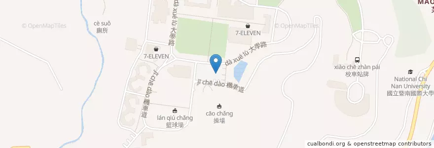 Mapa de ubicacion de 機車停車位 en Tayvan, 臺灣省, Nantou, 埔里鎮.