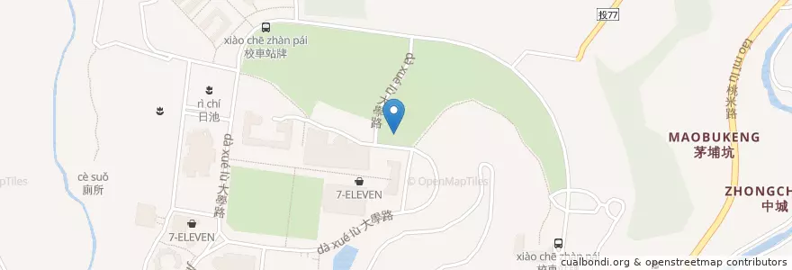 Mapa de ubicacion de 汽車停車場 en Taiwan, 臺灣省, Nantou, 埔里鎮.