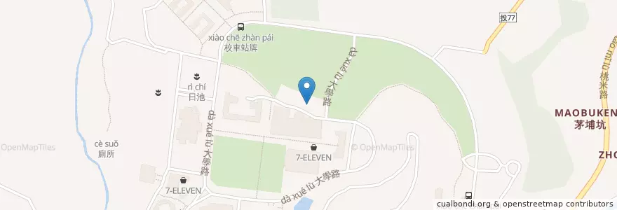 Mapa de ubicacion de 汽車停車場 en Taïwan, Province De Taïwan, Comté De Nantou, 埔里鎮.