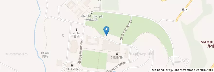 Mapa de ubicacion de 汽車停車場 en 臺灣, 臺灣省, 南投縣, 埔里鎮.