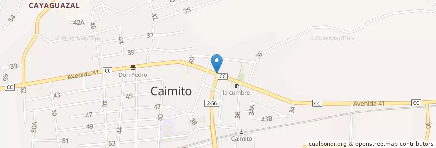 Mapa de ubicacion de Farmacia en کوبا, Artemisa, Caimito.