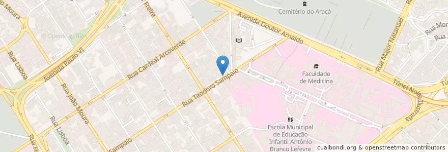 Mapa de ubicacion de Caverna do Burge en Brasil, Região Sudeste, São Paulo, Região Geográfica Intermediária De São Paulo, Região Metropolitana De São Paulo, Região Imediata De São Paulo, São Paulo.