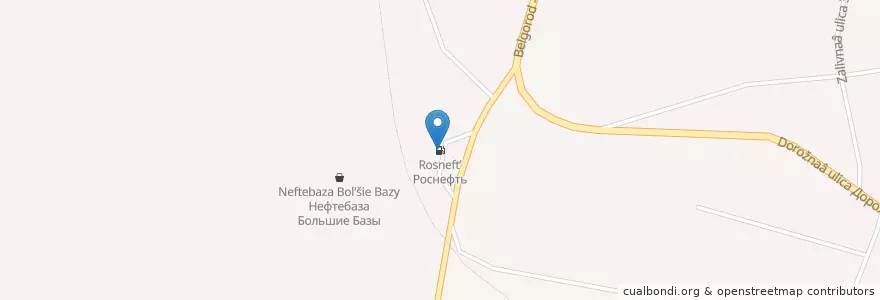 Mapa de ubicacion de Роснефть en Russie, District Fédéral Central, Oblast De Voronej, Ольховатский Район, Городское Поселение Ольховатка.
