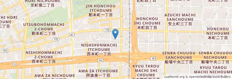 Mapa de ubicacion de いっぱい en Japan, Osaka Prefecture, Osaka, Nishi Ward.