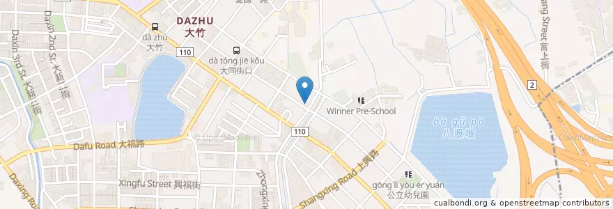 Mapa de ubicacion de 大竹夜市 en تایوان, 桃園市, 蘆竹區.
