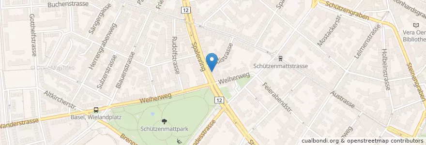 Mapa de ubicacion de Bay Leaf en Schweiz/Suisse/Svizzera/Svizra, Basel-Stadt, Basel.