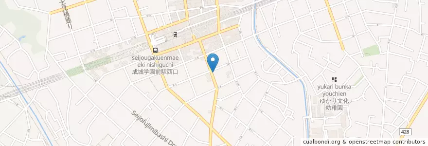 Mapa de ubicacion de 成城墨岡クリニック en Japão, Tóquio, 世田谷区.