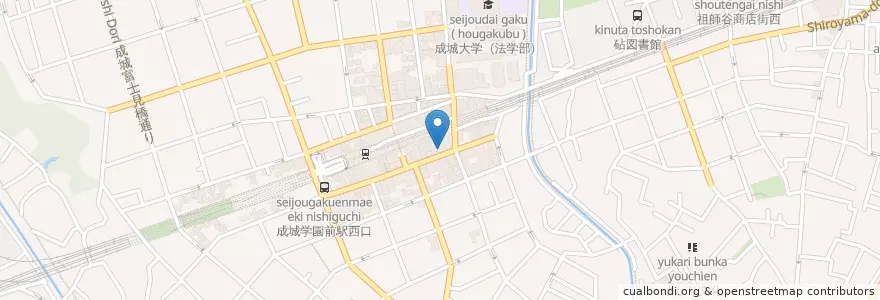 Mapa de ubicacion de 松屋 成城学園前店 en Japan, 東京都, 世田谷区.