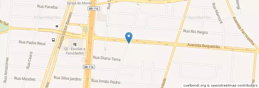 Mapa de ubicacion de Banrisul en ブラジル, 南部地域, リオグランデ・ド・スル, Região Geográfica Intermediária De Porto Alegre, Região Metropolitana De Porto Alegre, Região Geográfica Imediata De Porto Alegre, Canoas.