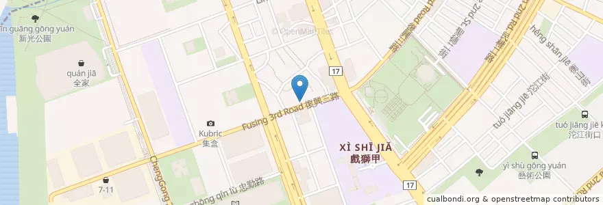 Mapa de ubicacion de 惠鑽小吃部 en تايوان, كاوهسيونغ, 前鎮區.