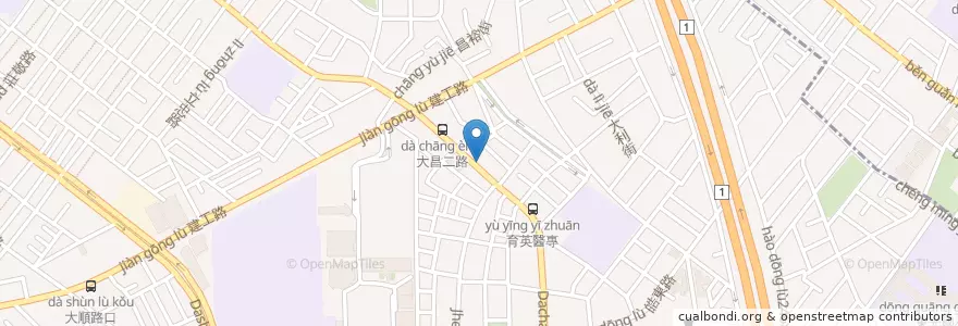 Mapa de ubicacion de 隨緣素食 en Taiwan, Kaohsiung, 三民區.