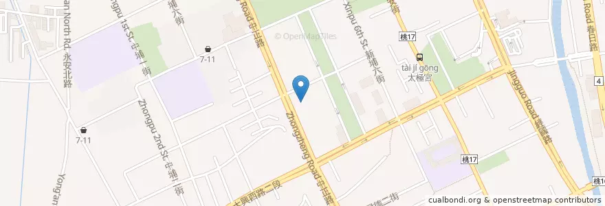 Mapa de ubicacion de 老乾杯 en 臺灣, 桃園市, 桃園區.