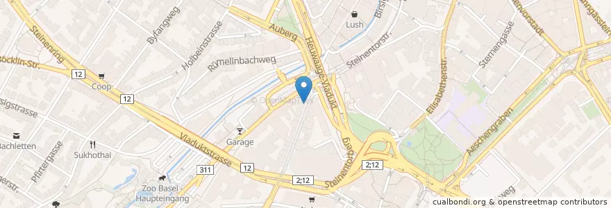Mapa de ubicacion de Philippinisches Konsulat en Schweiz/Suisse/Svizzera/Svizra, Basel-Stadt, Basel.