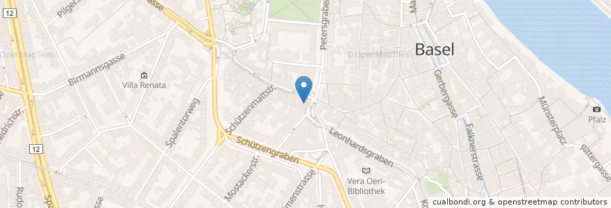 Mapa de ubicacion de ONO Deli Café Bar en Suiza, Basilea-Ciudad, Basilea.