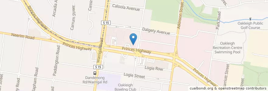 Mapa de ubicacion de 2Q Rotary Hotpot en Australia, Victoria, City Of Monash.