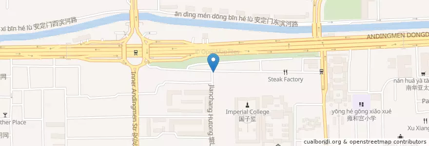 Mapa de ubicacion de Saffron en China, Peking, Hebei, 东城区.