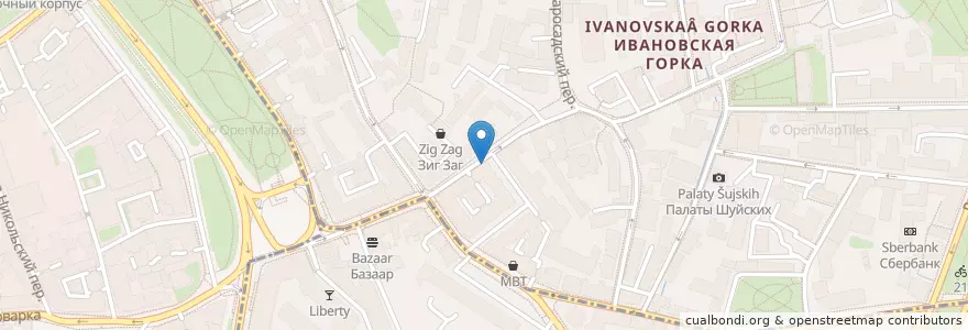 Mapa de ubicacion de Пицца 22 сантиметра en Россия, Центральный Федеральный Округ, Москва, Центральный Административный Округ.