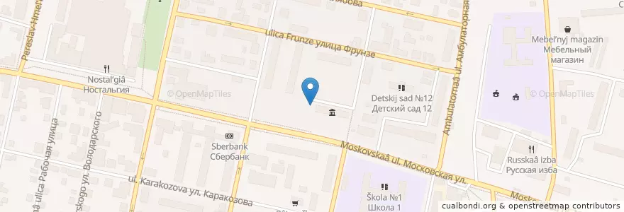 Mapa de ubicacion de Возрождение en Russland, Föderationskreis Zentralrussland, Oblast Moskau, Можайский Городской Округ.