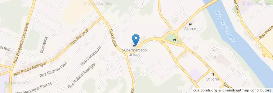 Mapa de ubicacion de Stylo Farma en Brasilien, Süden, Santa Catarina, Região Geográfica Intermediária De Blumenau, Microrregião De Blumenau, Blumenau.