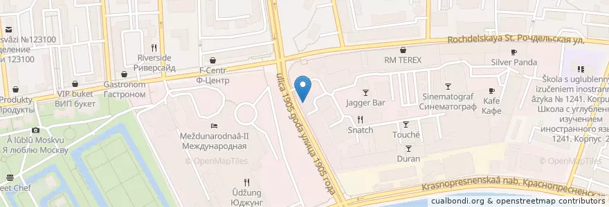 Mapa de ubicacion de Собинбанк en روسيا, Центральный Федеральный Округ, Москва, Центральный Административный Округ, Пресненский Район.