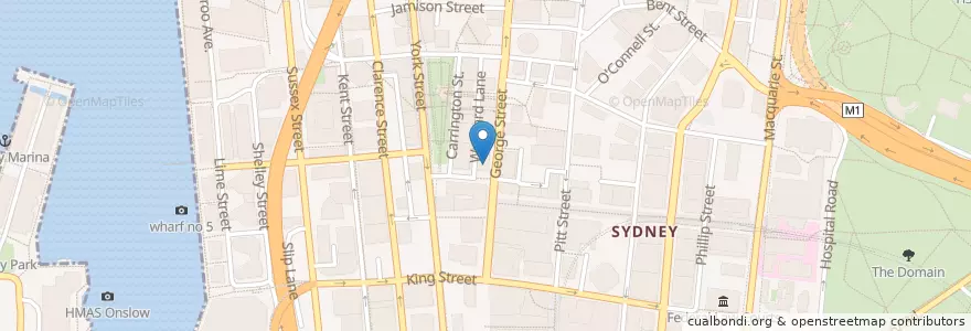 Mapa de ubicacion de NAB en Australia, New South Wales, Council Of The City Of Sydney, Sydney.