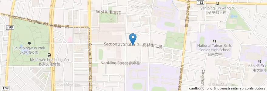 Mapa de ubicacion de Get Stone @ ROC en Taiwan, Tainan, 中西區.